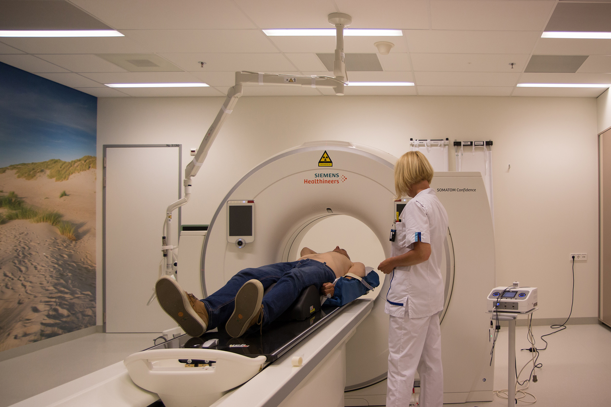 CT-scan bij lever/pancreas bestraling